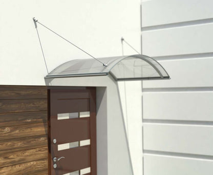 marquise de porte moderne design KA102 159 x 90 cm noir