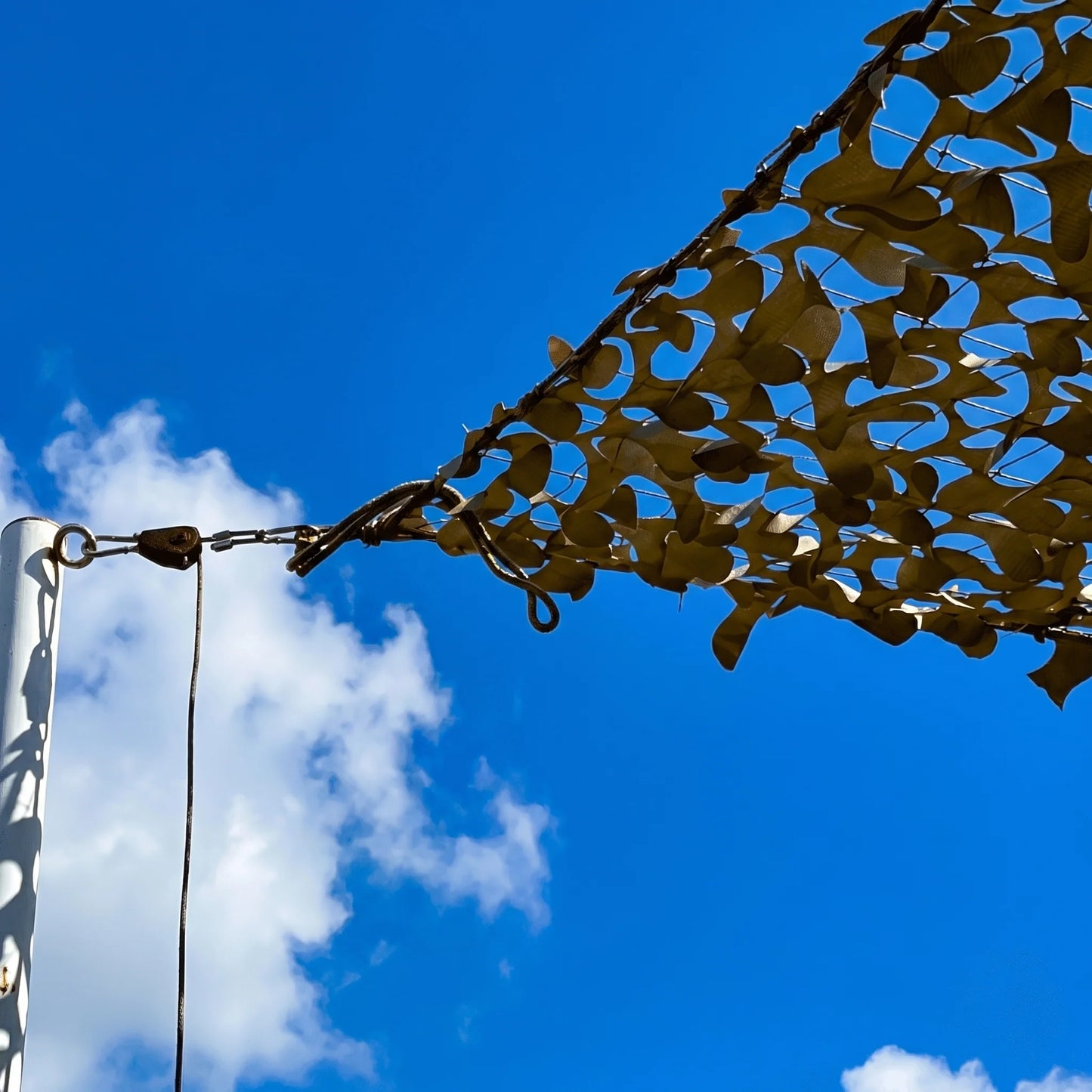 corde à cliquet voile d'ombrage
