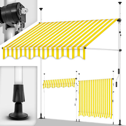 auvent balcon sans perçage 200 à 400cm