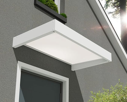 marquise porte d'entrée moderne - 160 x 95 x 17cm