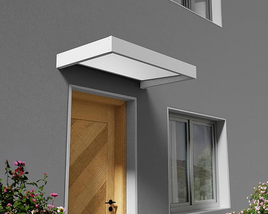 marquise porte d'entrée moderne - 160 x 95 x 17cm