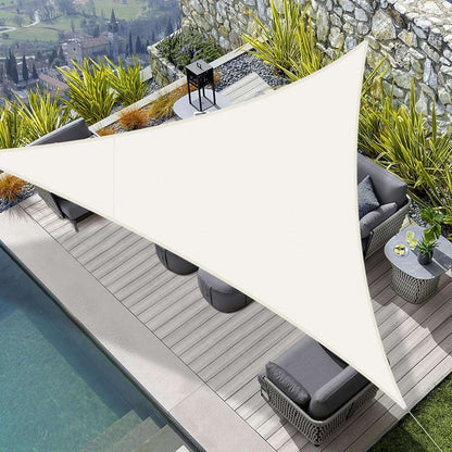 Voile d'ombrage triangulaire blanc