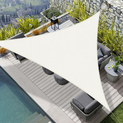 Voile d'ombrage triangulaire blanc