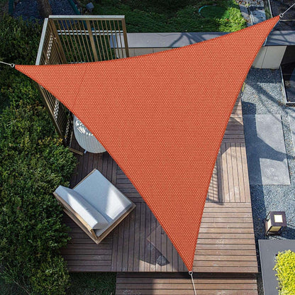 Toile d'ombrage Triangulaire terracotta