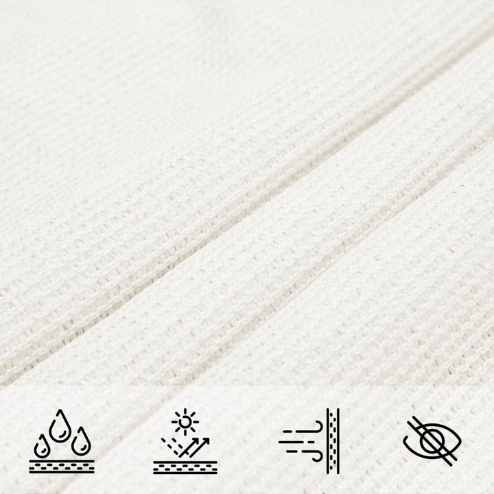 Voile d'ombrage rectangulaire blanc