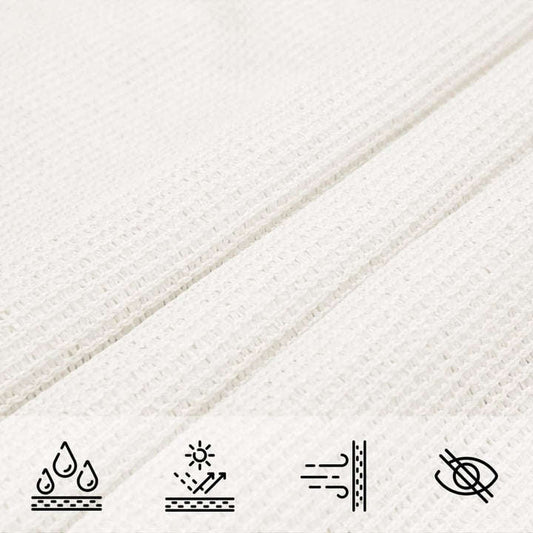 Voile d'ombrage rectangulaire blanc