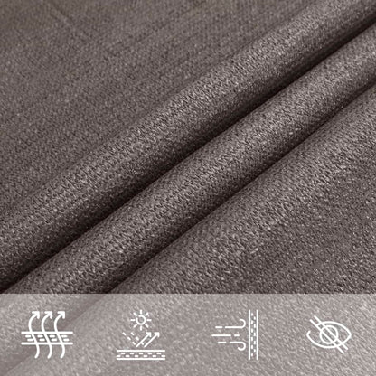 Voile d'Ombrage Carré Gris Foncé Imperméable Anti-UV