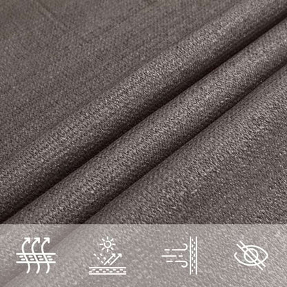 Voile d'ombrage triangulaire gris