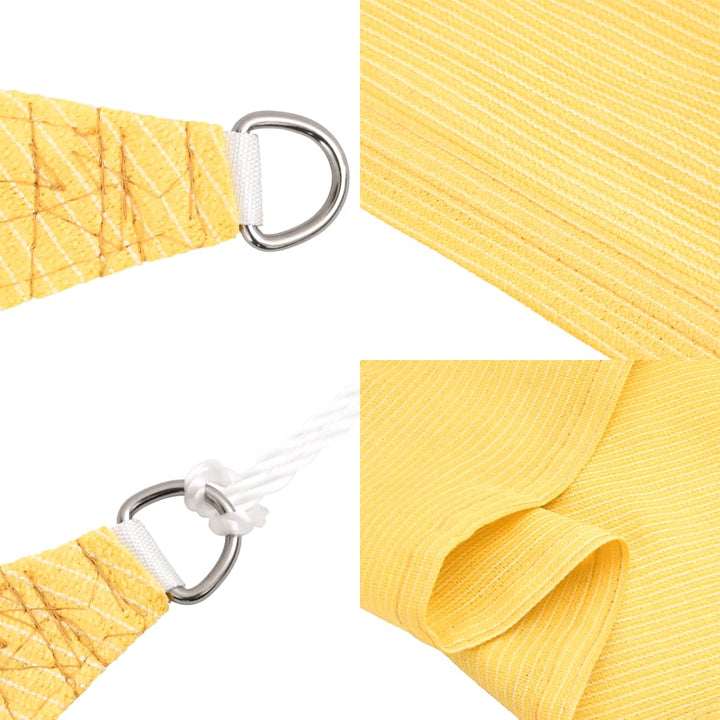 Voile D'ombrage trapeze Jaune et blanc