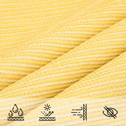 Voile D'ombrage Rectangulaire Jaune et blanc