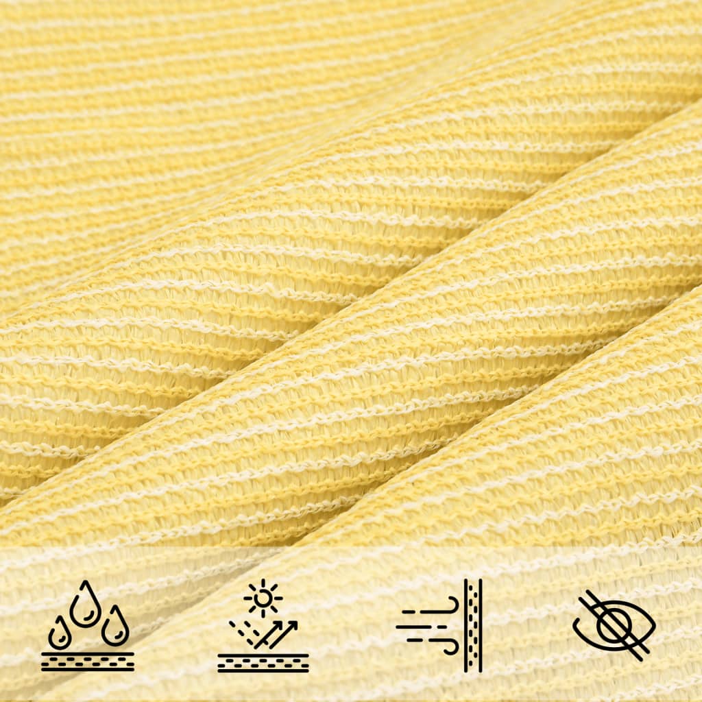 Voile D'ombrage Rectangulaire - Pehd Jaune
