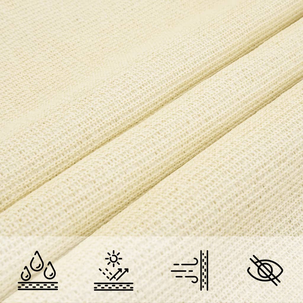Voile D'ombrage Rectangulaire Pehd Crème