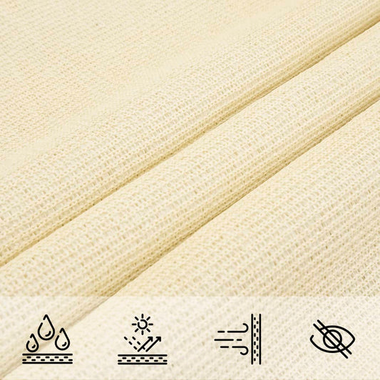 Voile D'ombrage Rectangulaire Crème