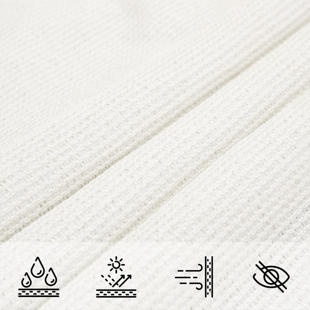 Voile d'Ombrage carré Blanc Respirante Anti-UV
