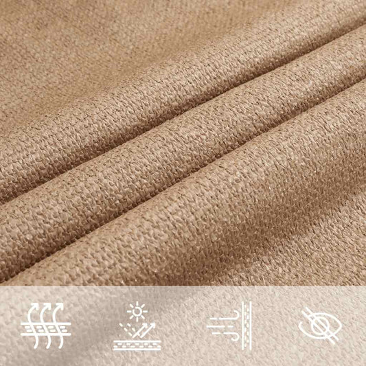 Voile d'ombrage trapeze jaune sable