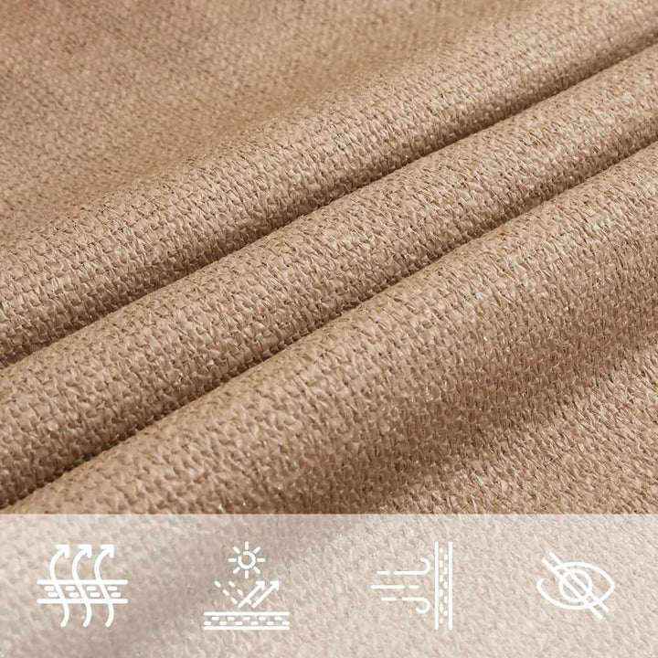 Voile d'ombrage trapeze marron taupe