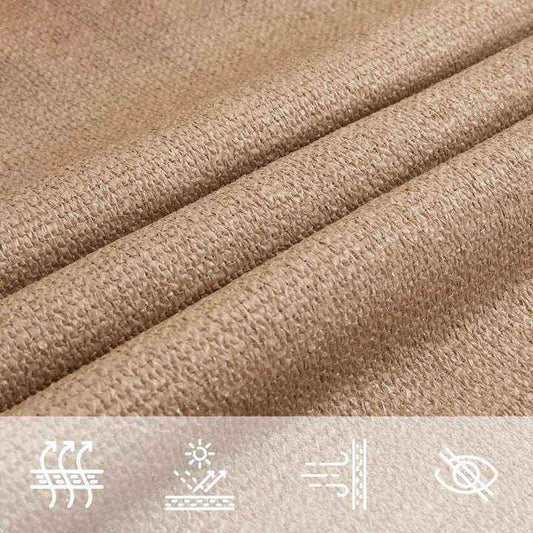 Voile d'ombrage trapeze marron taupe