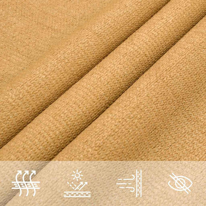 Voile d'ombrage triangulaire jaune sable