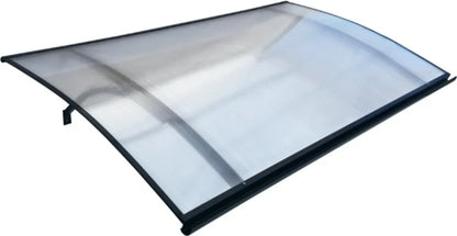 auvent marquise de porte Aluminum STARK 160x100x25cm 6mm polycarbonate