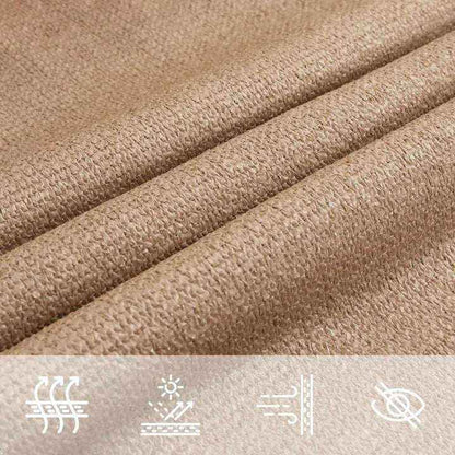 Voile d'ombrage rectangulaire marron taupe