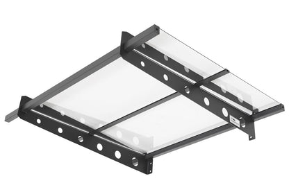 marquise de porte moderne West gris Anthracite 120x80 cm