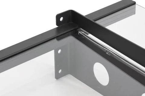 marquise de porte moderne West gris Anthracite 120x80 cm