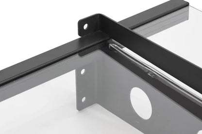 marquise de porte moderne West gris Anthracite 120x80 cm