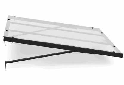 marquise porte moderne ALU 140x90 cm, UV protection