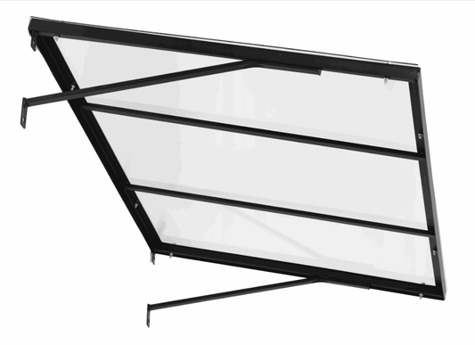 marquise porte moderne ALU 140x90 cm, UV protection