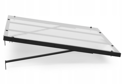 marquise porte moderne ALU 140x90 cm, UV protection