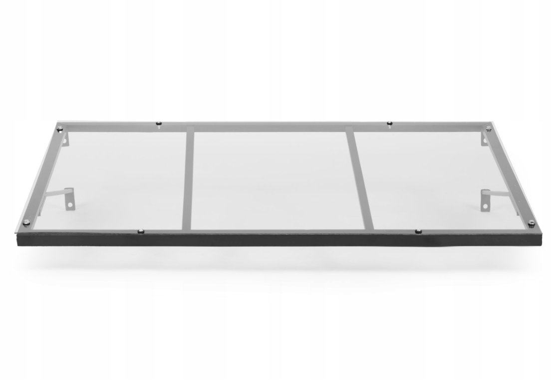 marquise porte moderne ALU 140x90 cm, UV protection