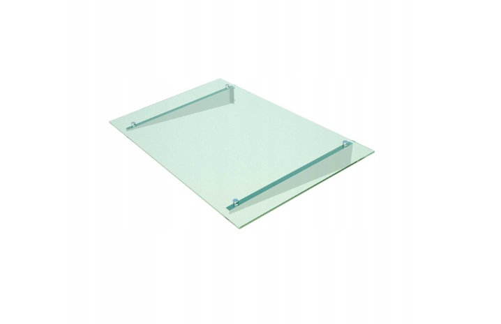 marquise en verre moderne Over supports en inox