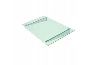 marquise en verre moderne Over supports en inox