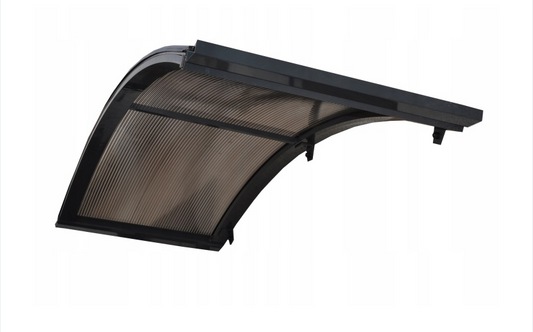 marquise moderne porte d entrée ALU GRAPHITE 180x90x30