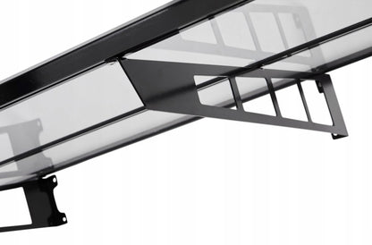 auvent aluminium moderne OSLO 140 x 90 cm acier inoxydable