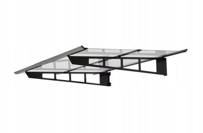 auvent aluminium moderne OSLO 140 x 90 cm acier inoxydable