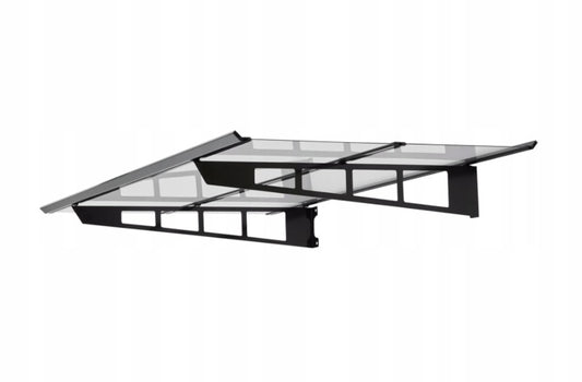 auvent aluminium moderne OSLO 140 x 90 cm acier inoxydable