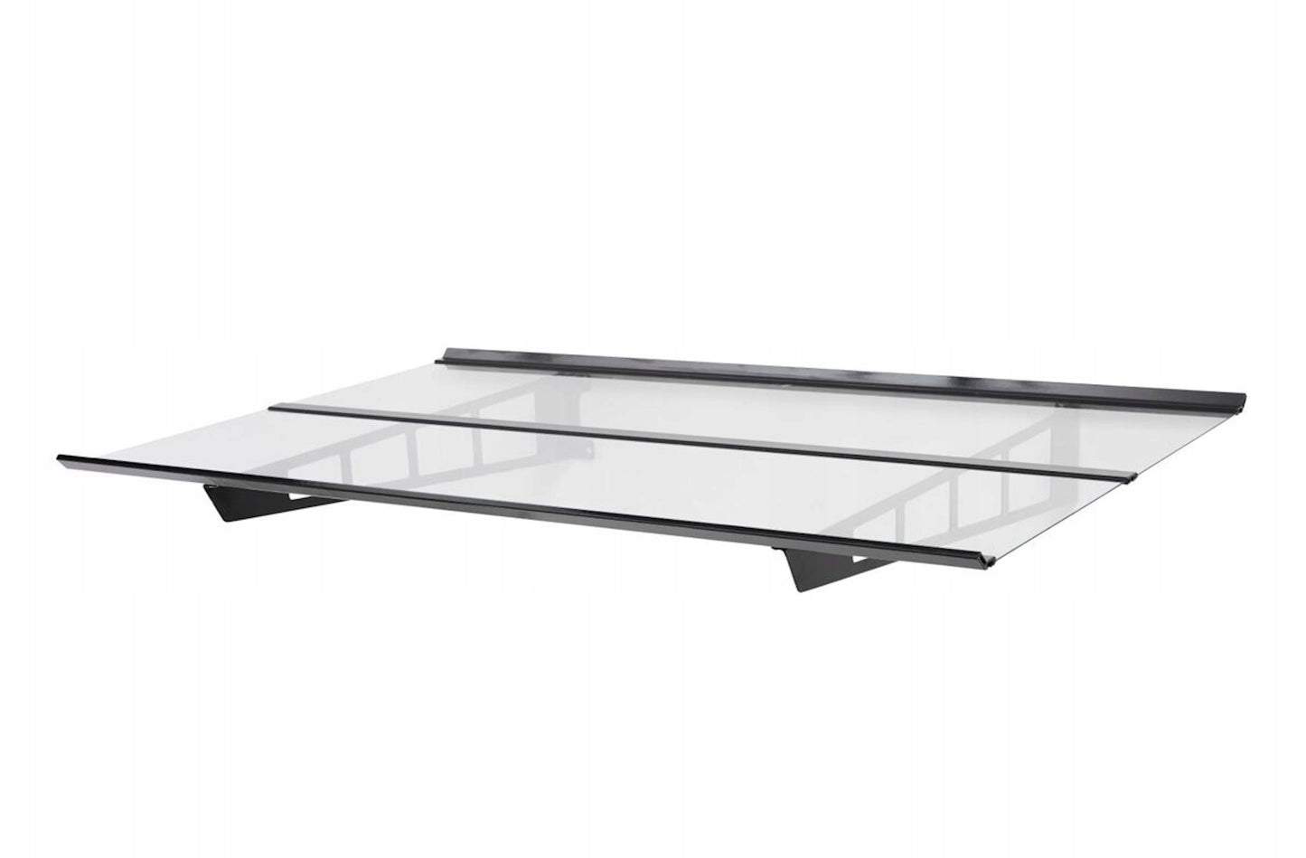 auvent aluminium moderne OSLO 140 x 90 cm acier inoxydable