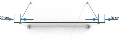 marquises en verre Door en Inox