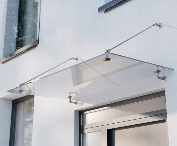 marquises en verre Door en Inox