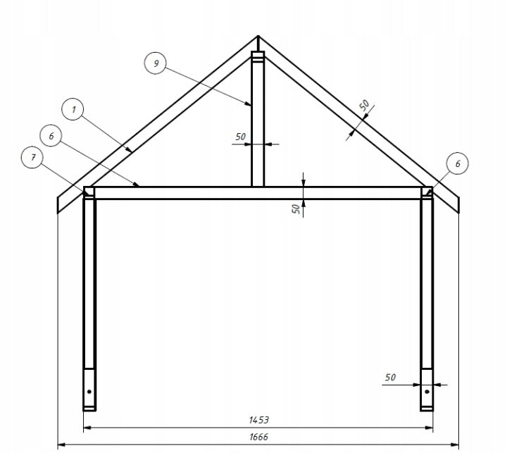 marquise bois STARK 166x155 cm