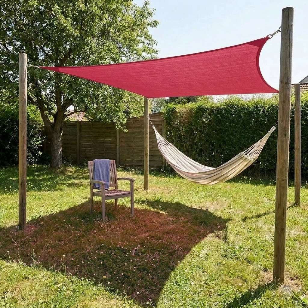 Voile d'ombrage Terracotta rectangulaire traité UV