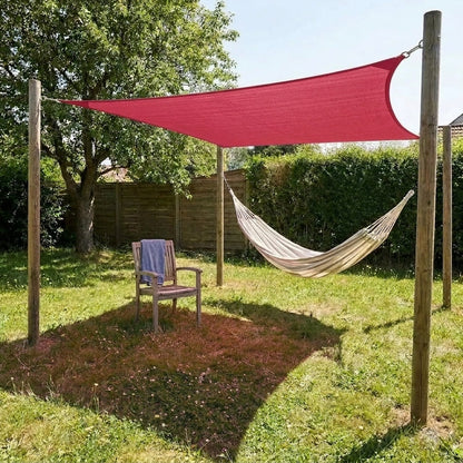 Voile d'ombrage carré terracotta