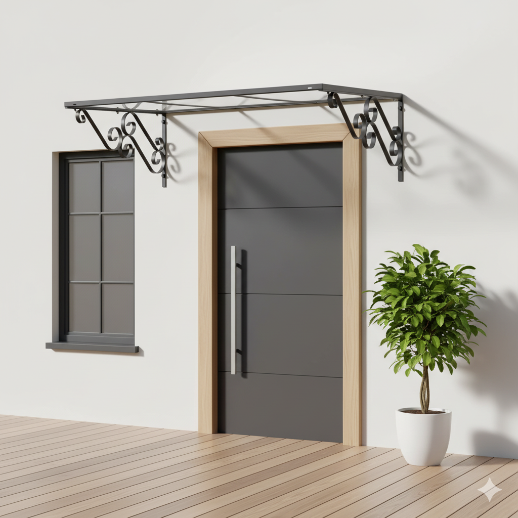 auvent marquise fer 100x80cm