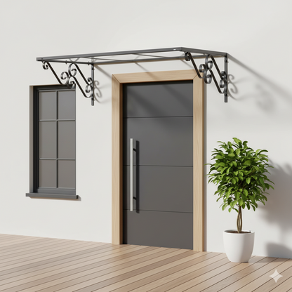 auvent marquise fer 100x80cm