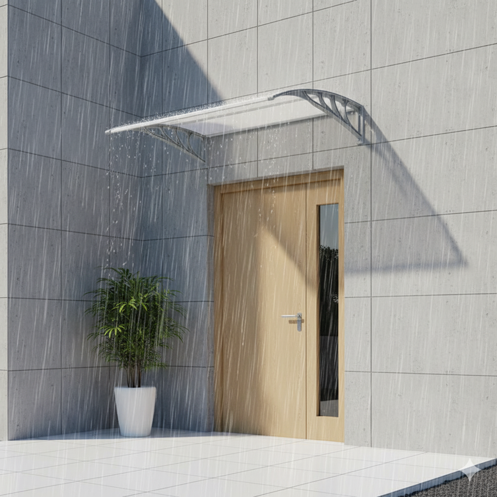 auvent de porte 100X60cm