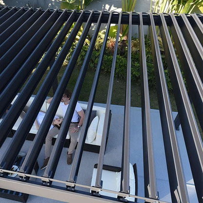 Pergola bioclimatique aluminium 4x3 m pergola jardin terrasse lames orientables
