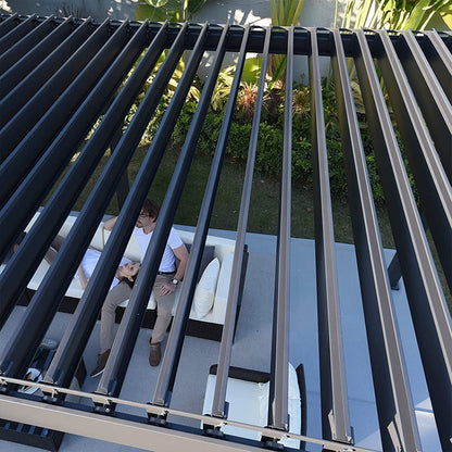 Pergola bioclimatique aluminium 4x3 m pergola jardin terrasse lames orientables
