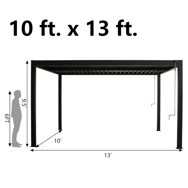 Pergola bioclimatique aluminium 4x3 m pergola jardin terrasse lames orientables