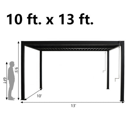Pergola bioclimatique aluminium 4x3 m pergola jardin terrasse lames orientables